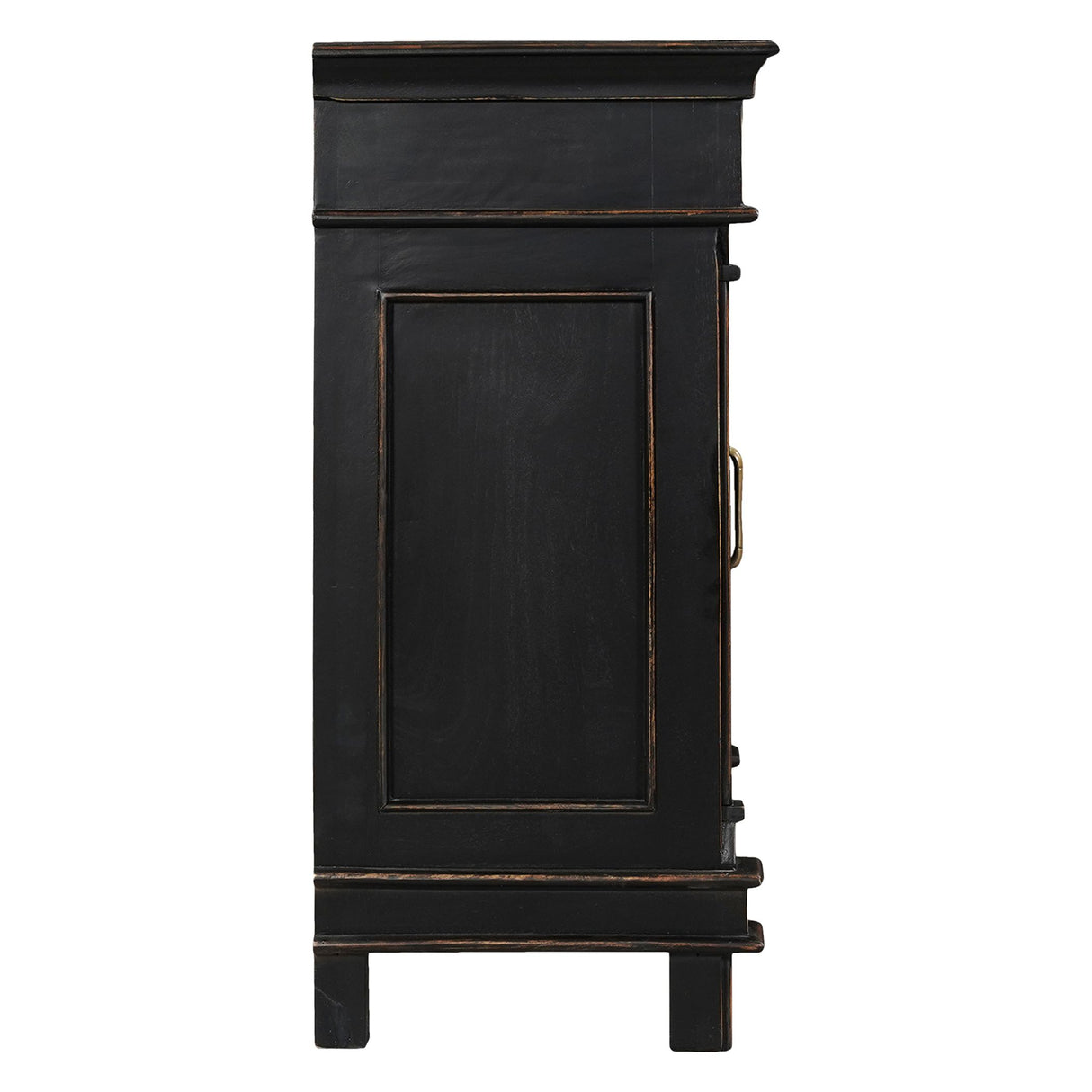 Turin 70" Sideboard in Distressed Black from Home Trends & Design - Luna Furniture