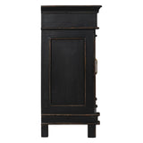 Turin 70" Sideboard in Distressed Black from Home Trends & Design - Luna Furniture