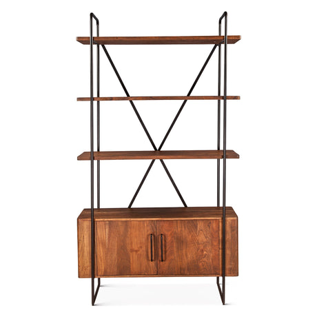 Verbania 46" Bookshelf in Pecan Brown from Home Trends & Design - Luna Furniture