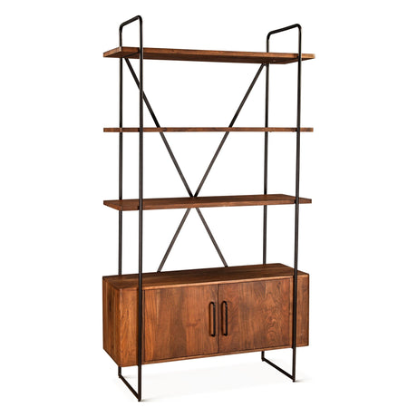 Verbania 46" Bookshelf in Pecan Brown from Home Trends & Design - Luna Furniture