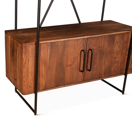Verbania 46" Bookshelf in Pecan Brown from Home Trends & Design - Luna Furniture
