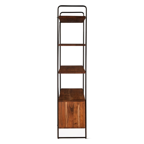 Verbania 46" Bookshelf in Pecan Brown from Home Trends & Design - Luna Furniture