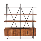 Verbania 75" Bookshelf in Pecan Brown Acacia Wood from Home Trends & Design - Luna Furniture