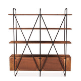 Verbania 75" Bookshelf in Pecan Brown Acacia Wood from Home Trends & Design - Luna Furniture