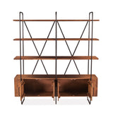 Verbania 75" Bookshelf in Pecan Brown Acacia Wood from Home Trends & Design - Luna Furniture
