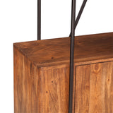 Verbania 75" Bookshelf in Pecan Brown Acacia Wood from Home Trends & Design - Luna Furniture