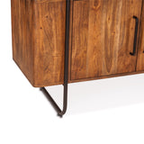 Verbania 75" Bookshelf in Pecan Brown Acacia Wood from Home Trends & Design - Luna Furniture