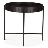 Verbania 29" Nesting Tray Tables in Matte Black from Home Trends & Design - Luna Furniture