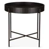 Verbania 29" Nesting Tray Tables in Matte Black from Home Trends & Design - Luna Furniture
