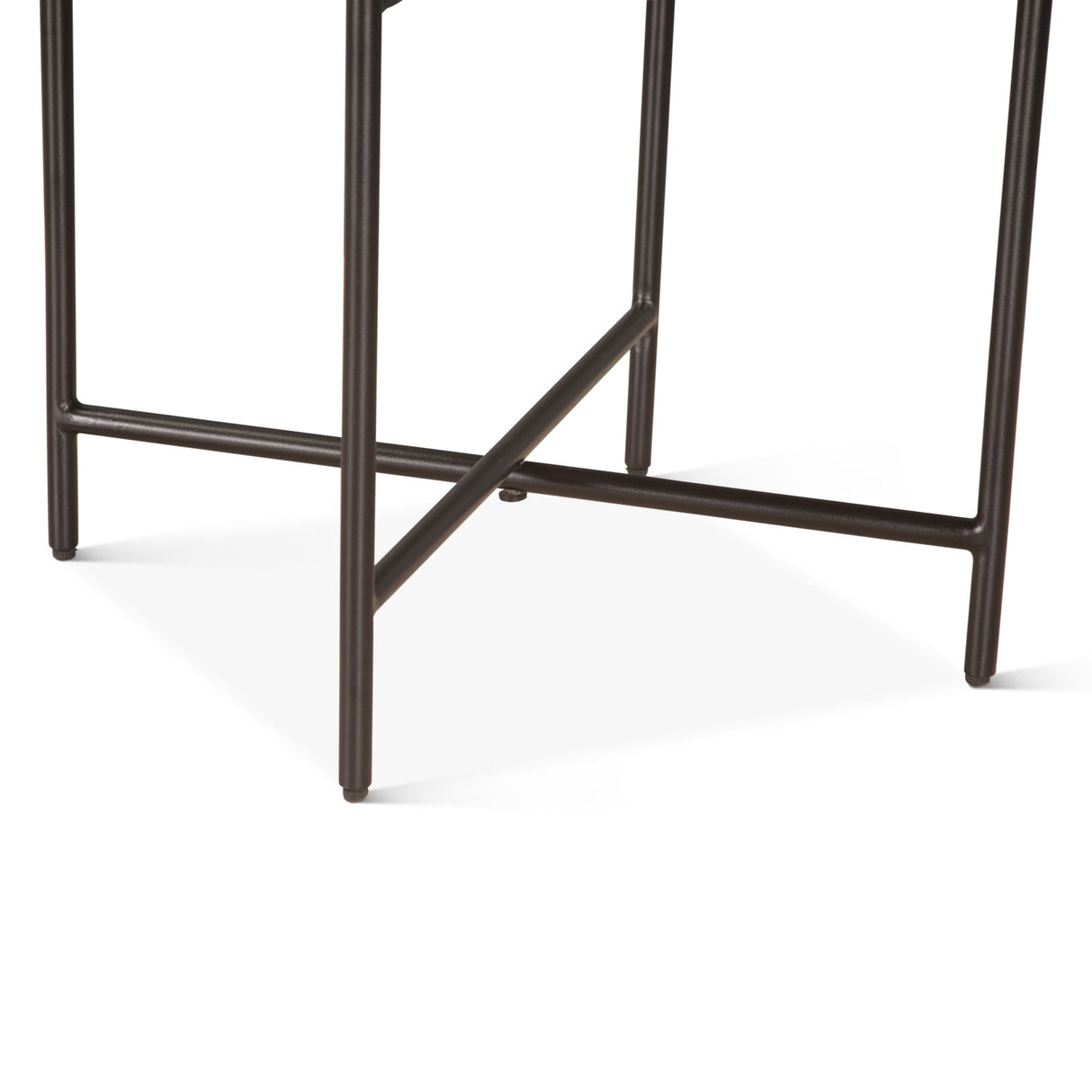 Verbania 29" Nesting Tray Tables in Matte Black from Home Trends & Design - Luna Furniture