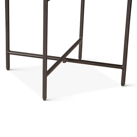 Verbania 29" Nesting Tray Tables in Matte Black from Home Trends & Design - Luna Furniture