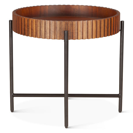 Verbania 29" Nesting Tray Tables in Pecan Brown from Home Trends & Design - Luna Furniture