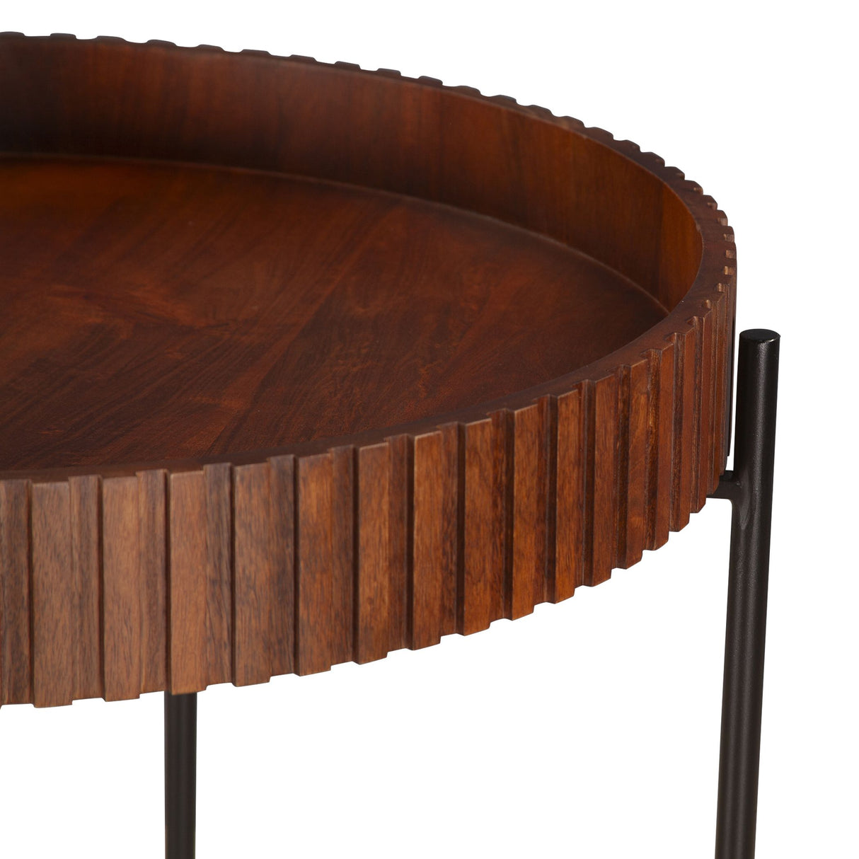 Verbania 29" Nesting Tray Tables in Pecan Brown from Home Trends & Design - Luna Furniture