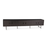 Verbania 98" Plasma Cabinet in Matte Black from Home Trends & Design - Luna Furniture