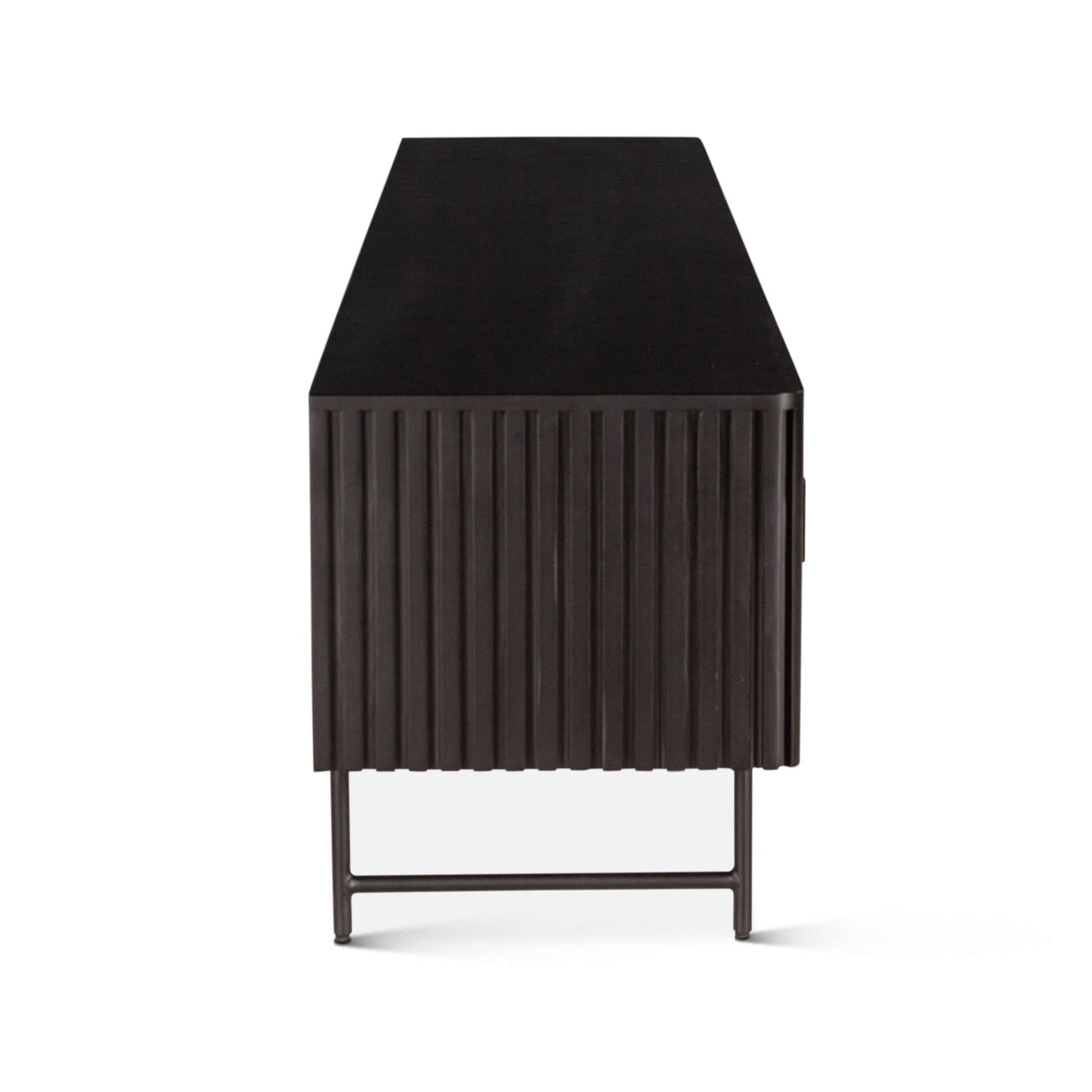 Verbania 98" Plasma Cabinet in Matte Black from Home Trends & Design - Luna Furniture