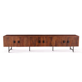 Verbania 98" Media Cabinet in Pecan Brown from Home Trends & Design - Luna Furniture