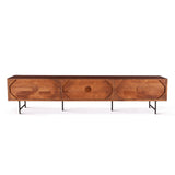 Verbania 98" Media Cabinet in Pecan Brown from Home Trends & Design - Luna Furniture