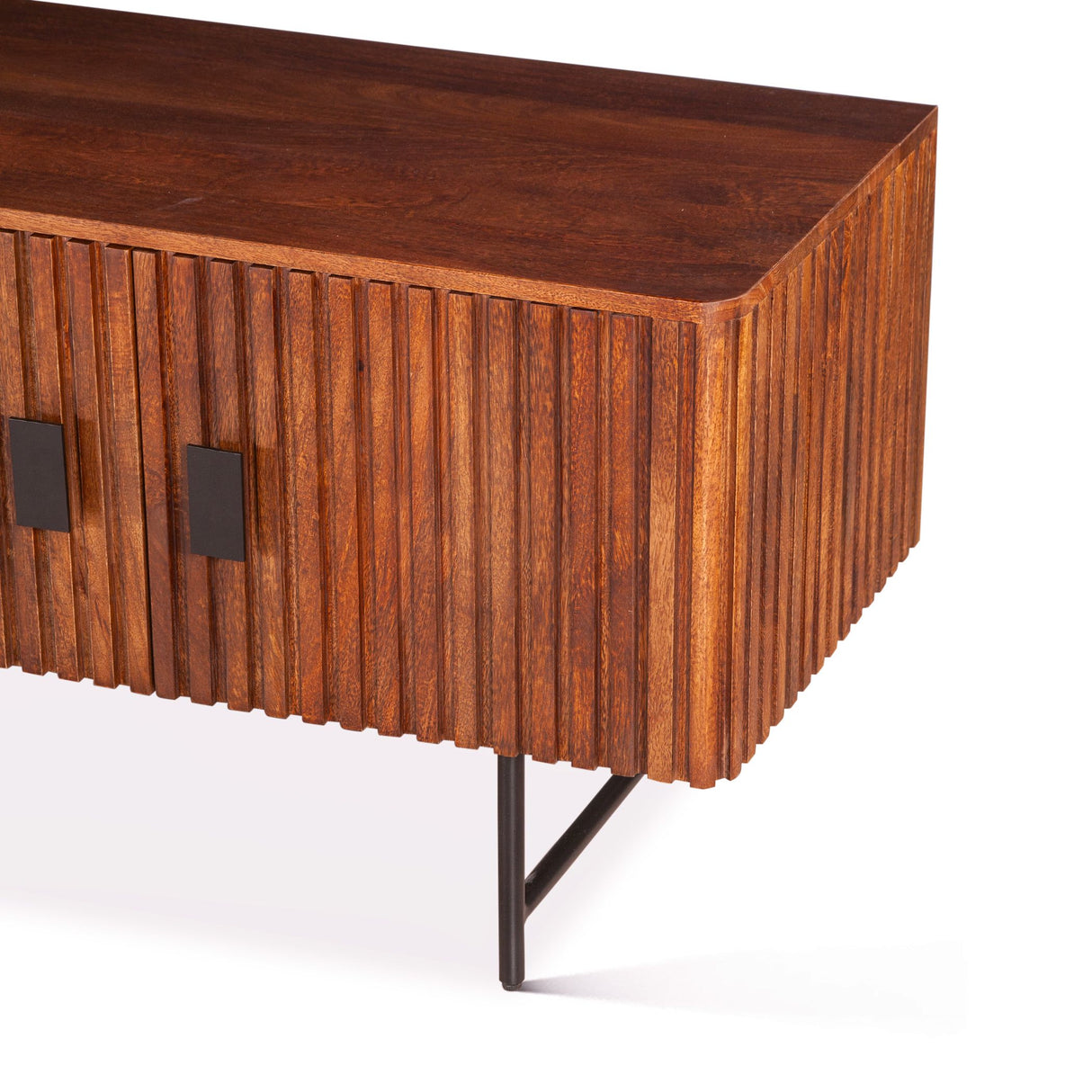 Verbania 98" Media Cabinet in Pecan Brown from Home Trends & Design - Luna Furniture