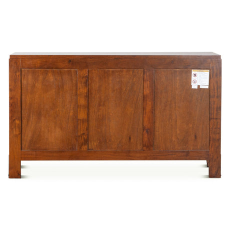 Vintage Industrial 58" Glass Cabinet in Dark Walnut from Home Trends & Design - Luna Furniture