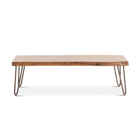 Vail 54" Coffee Table in Walnut from Home Trends & Design - Luna Furniture