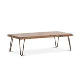 Vail 54" Coffee Table in Walnut from Home Trends & Design - Luna Furniture