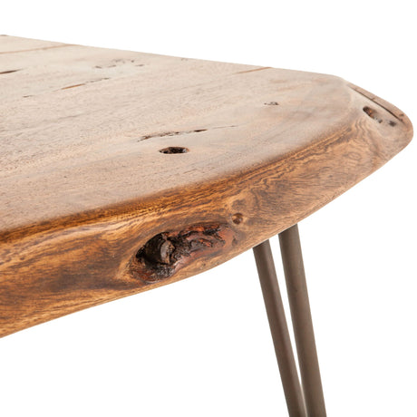 Vail 54" Coffee Table in Walnut from Home Trends & Design - Luna Furniture