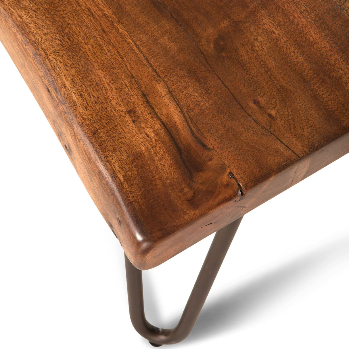 Vail 54" Coffee Table in Walnut from Home Trends & Design - Luna Furniture