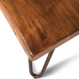 Vail 54" Coffee Table in Walnut from Home Trends & Design - Luna Furniture