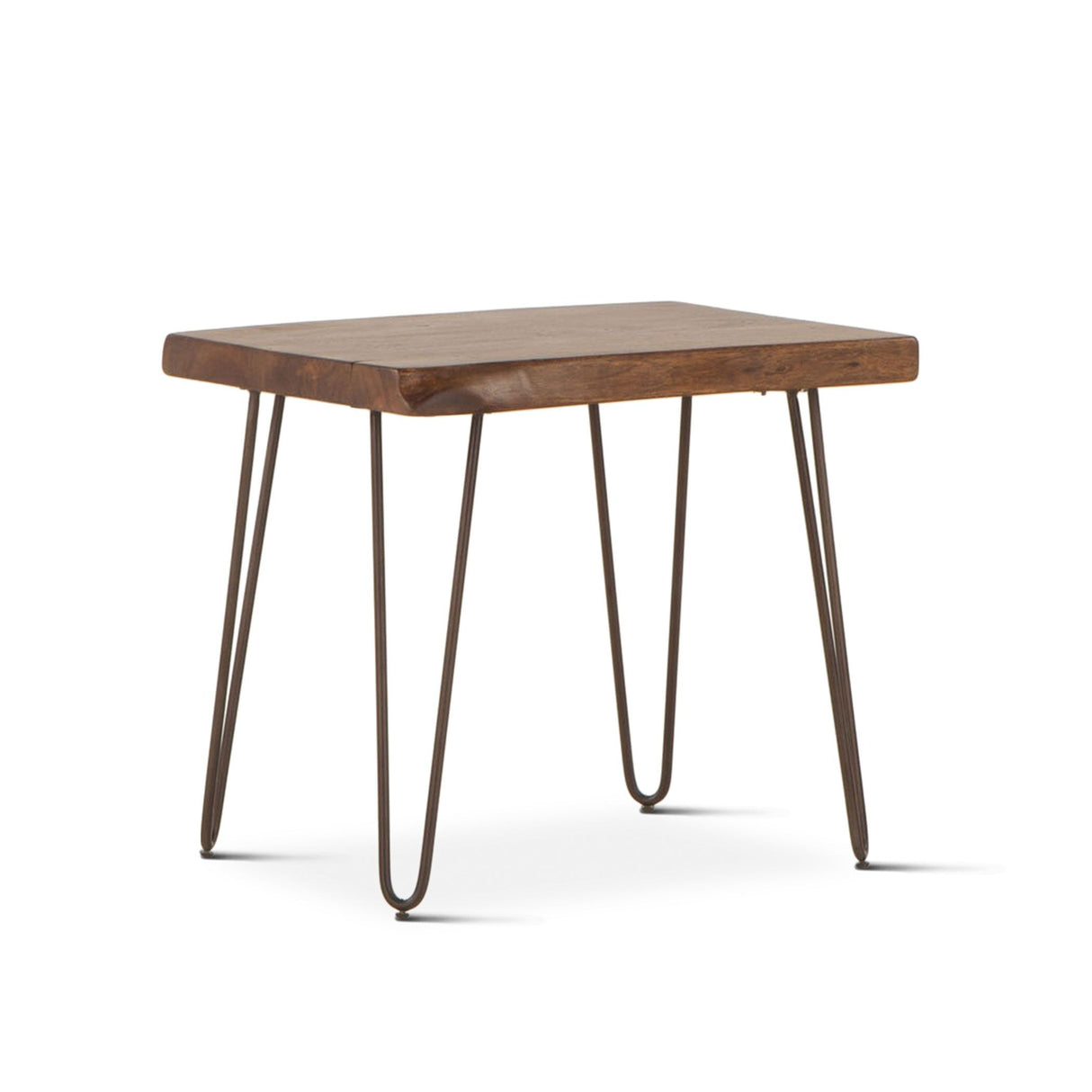 Vail 26" Side Table in Walnut from Home Trends & Design - Luna Furniture