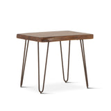 Vail 26" Side Table in Walnut from Home Trends & Design - Luna Furniture