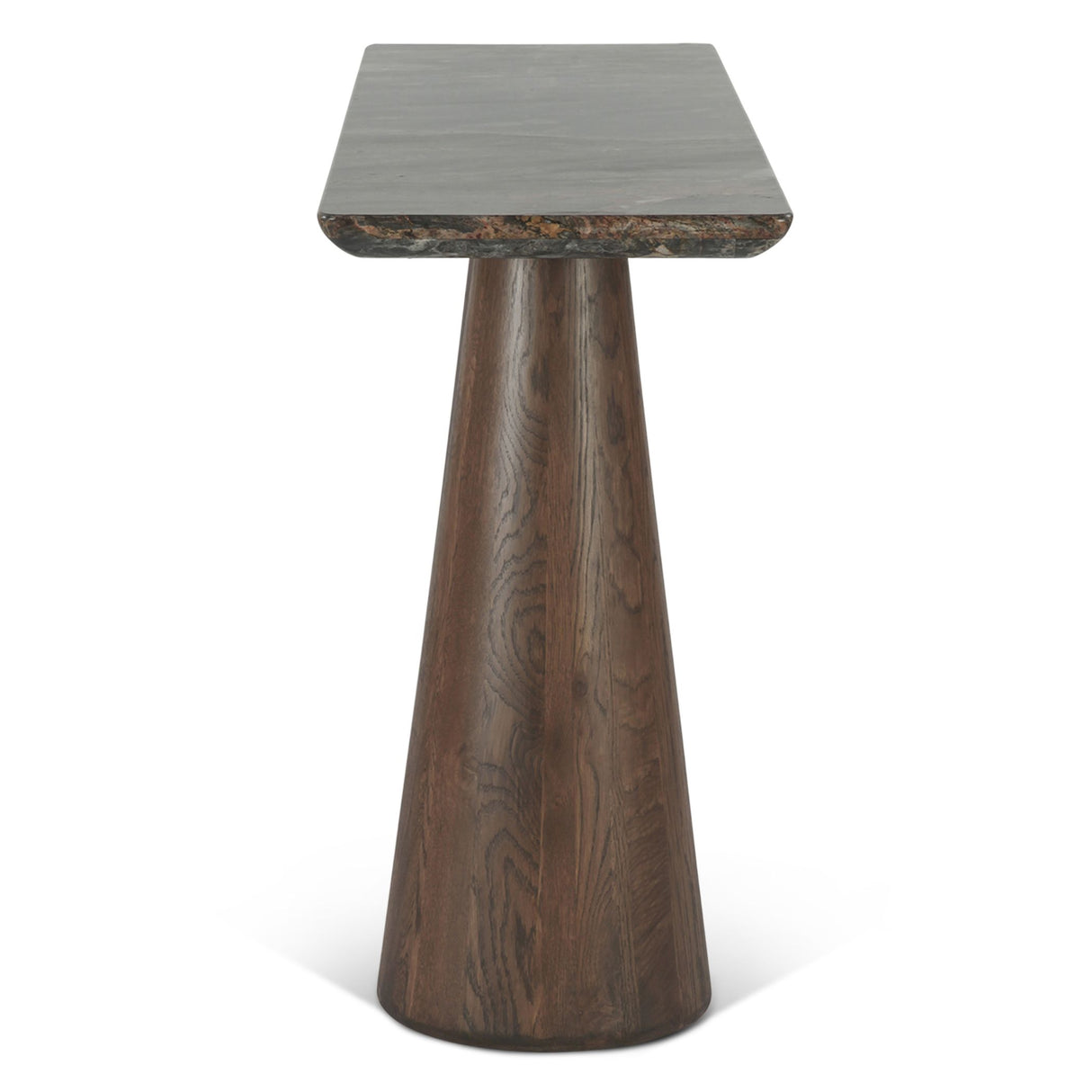 Vista 60" Console Table with Lava Marble and Dark Mango Base from Home Trends & Design - Luna Furniture