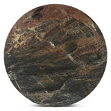 Vista 48" Round Dining Table with Lava Marble and Dark Oak Base from Home Trends & Design - Luna Furniture