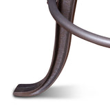 Wellington 13" Adjustable Stool in Black Top Grain Leather from Home Trends & Design - Luna Furniture