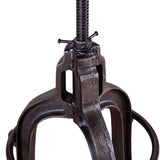 Wellington 13" Adjustable Stool in Brown Hair on Hide from Home Trends & Design - Luna Furniture