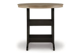 Fairen Trail Black/Driftwood Outdoor Counter Height Dining Table with 2 Barstools from Ashley - Luna Furniture