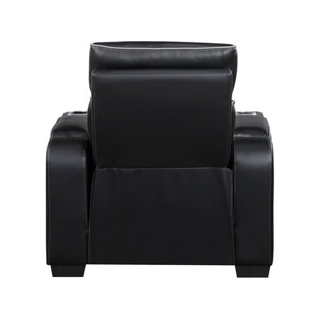 Fairway Black Power Double Reclining Living Room Set from Homelegance - Luna Furniture
