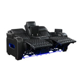 9516BLK*2PWH 2pc Set: Sofa, Love (Power) from Homelegance - Luna Furniture