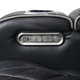 Fairway Black Power Double Reclining Loveseat with Center Console from Homelegance - Luna Furniture