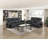 Fairway Black Power Double Reclining Sofa from Homelegance - Luna Furniture