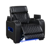 Fairway Black Power Reclining Chair from Homelegance - Luna Furniture