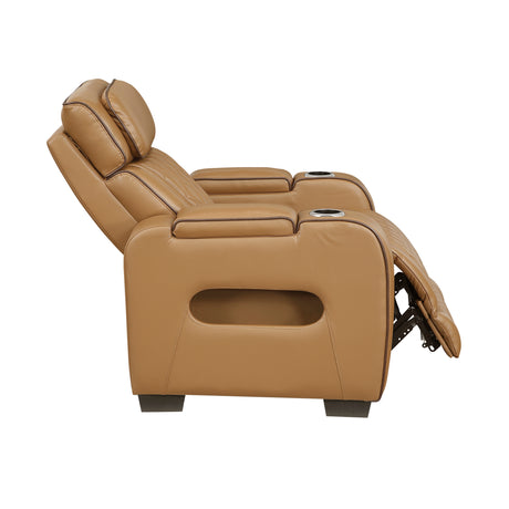 Fairway Brown Power Double Reclining Living Room Set from Homelegance - Luna Furniture