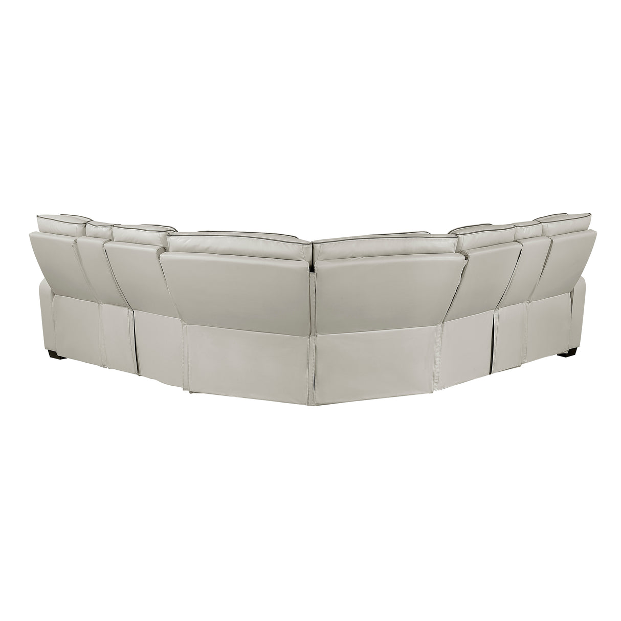 Fairway Taupe 3-Piece LED Power Reclining Sectional with Consoles and Wireless speakers from Homelegance - Luna Furniture