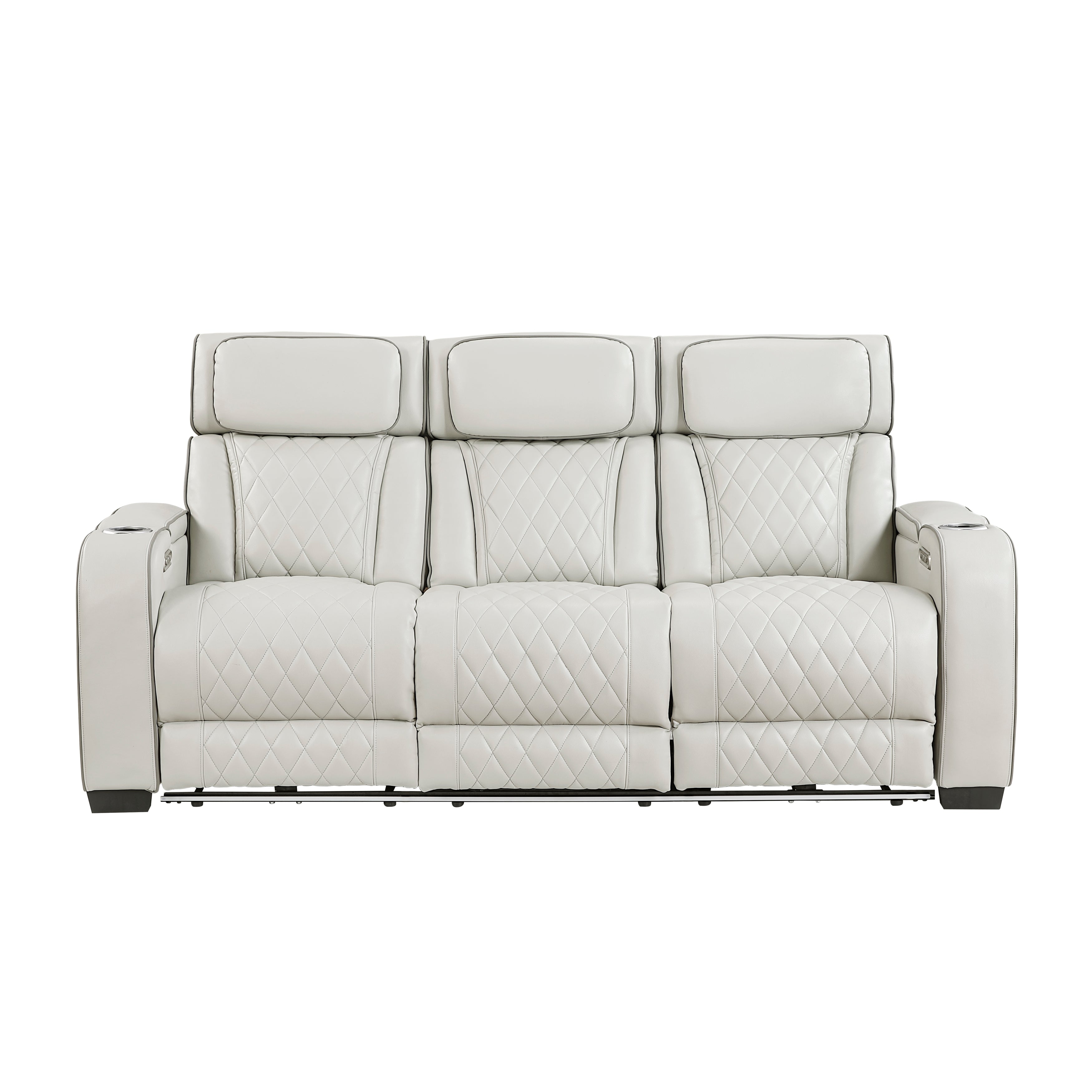 Homelegance Fairway Taupe Power Double Reclining Living Room Set