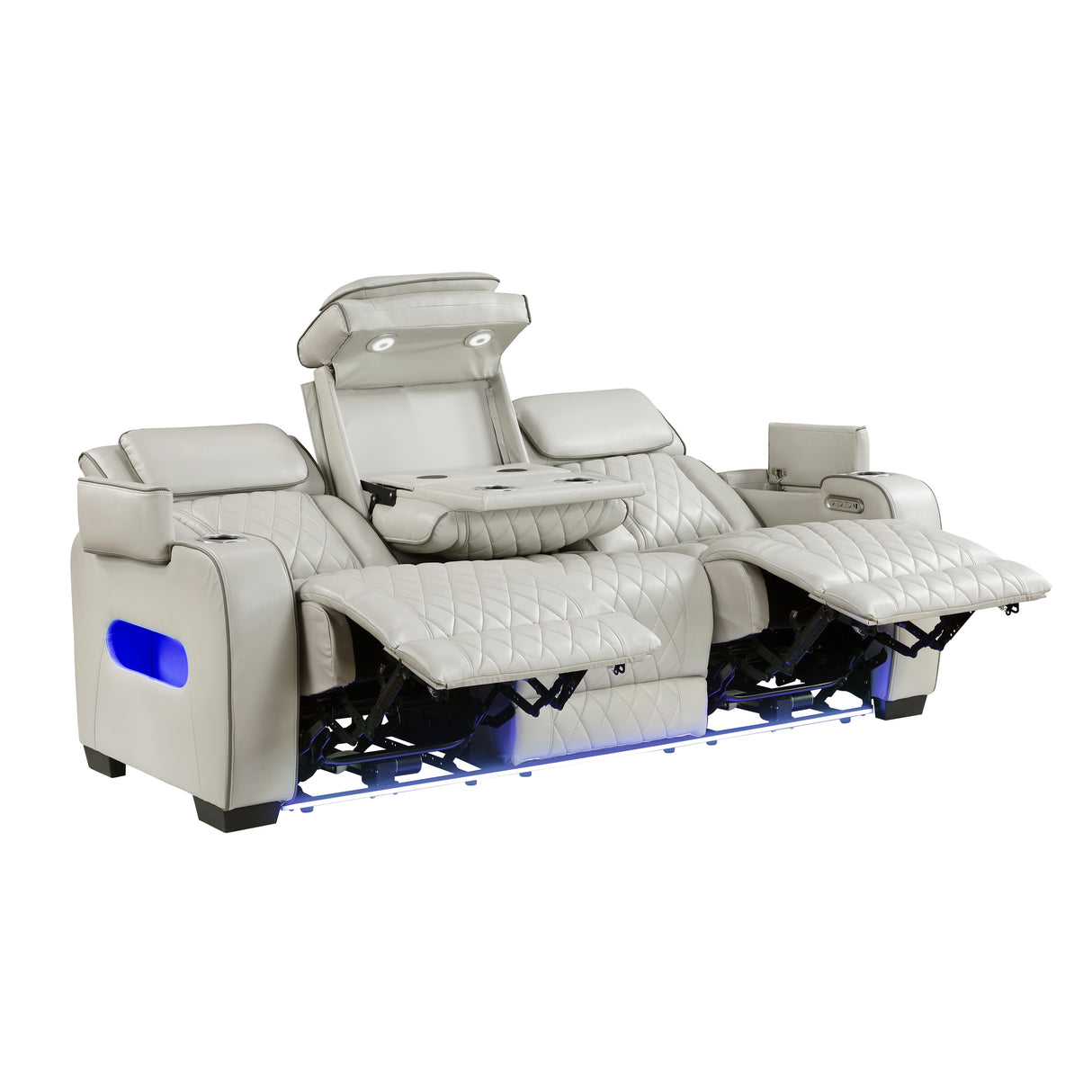 9516TPE*2PWH 2pc Set: Sofa, Love (Power) from Homelegance - Luna Furniture