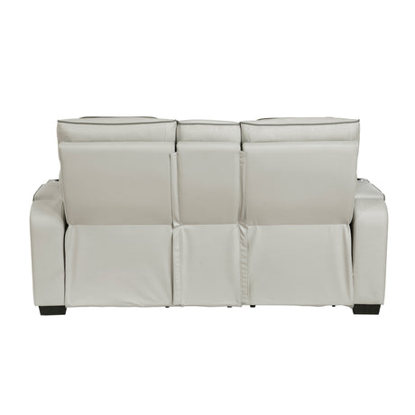 9516TPE*2PWH 2pc Set: Sofa, Love (Power) from Homelegance - Luna Furniture