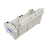 Fairway Taupe Power Double Reclining Loveseat with Center Console from Homelegance - Luna Furniture