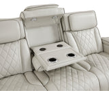 Fairway Taupe Power Double Reclining Sofa from Homelegance - Luna Furniture