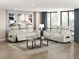 Fairway Taupe Power Double Reclining Sofa from Homelegance - Luna Furniture