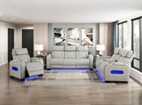Fairway Taupe Power Double Reclining Sofa from Homelegance - Luna Furniture
