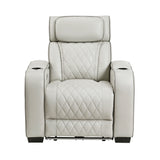 Fairway Taupe Power Reclining Chair from Homelegance - Luna Furniture